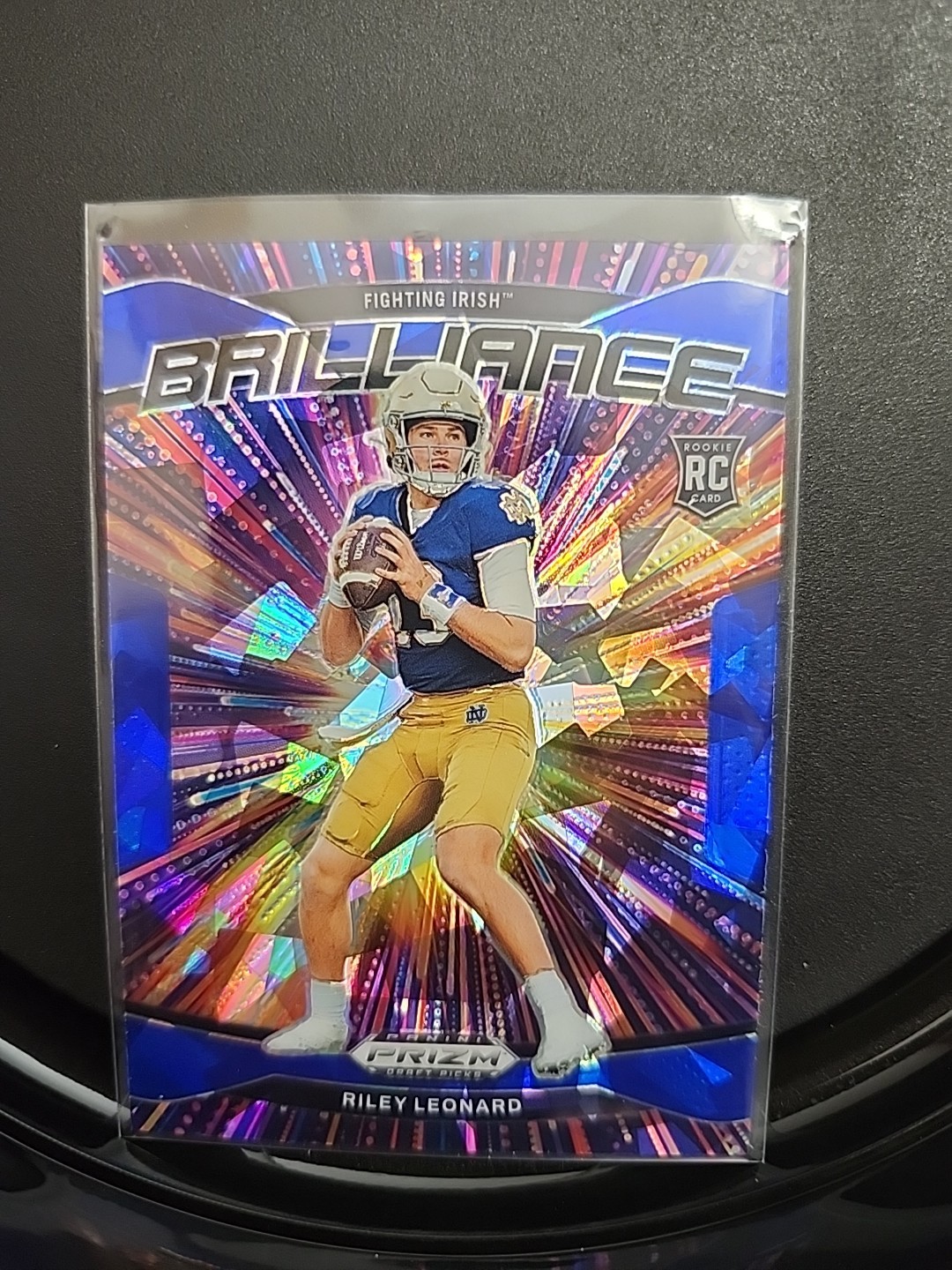 2025 Panini Prizm Draft Picks Rookie Blue Ice 99/149 Brilliance Riley Leonard 