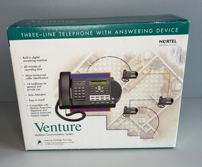 Nortel Venture 3-Line Telephone Multiline Communications System Business (READ)