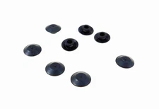 8 Pack Genuine NEW CAPLUGS Brand Flexible 1/4" Black Plastic Hole Plugs BPF-1/4