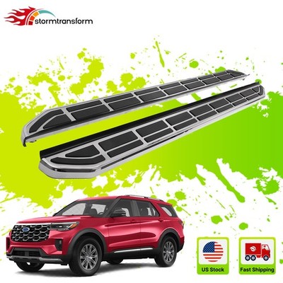 Black Running Boards Fit For Ford Explorer 2020-2026 Accessories