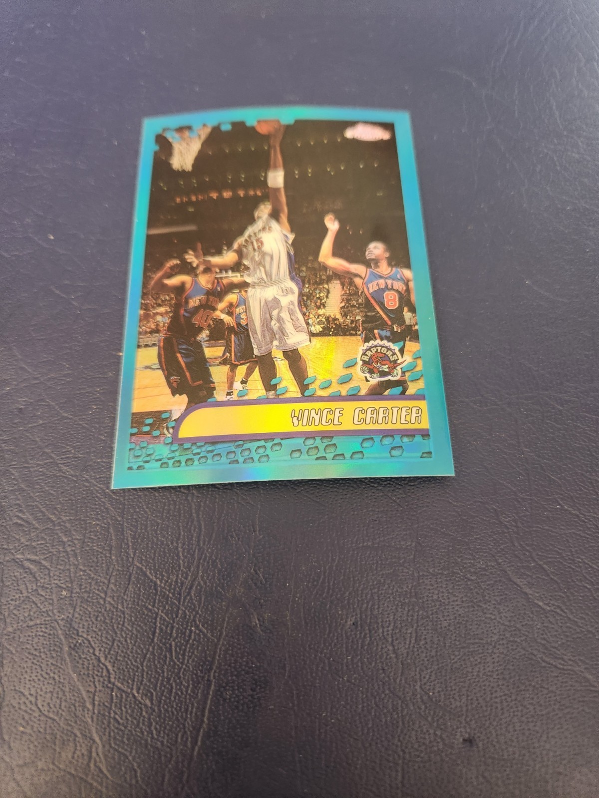 2001-02 Topps Chrome Vince Carter #10 Refractor Raptors Hall of Fame