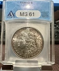 1899 O MORGAN DOLLAR ANACS MS64 Old BLUE Holder nice toned rim