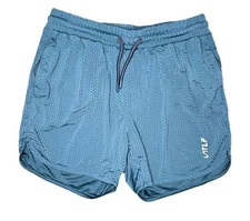 TLF Take Life Further GTS Mens/Unisex Mesh Gym Shorts Navy Size Large Dark Blue