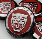 4x Wheel Center Cap 58mm Hub Caps XJ XJR XK XF X S Type Growler Red Fit Jaguar