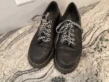 Doc Dr. Martens Style 8651 Women US Sz 9 Chunky Y2K Black Leather Shoes