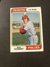 Price Drop - 1974 Topps Mike Schmidt 283 Vg (right Border) 2nd Year HOF Phillies
