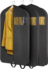 Garment Bags for Hanging Clothes 3-Pack - Travel Suit Closet Covers for Men a...