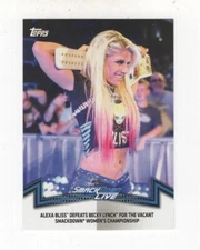 2018 TOPPS WWE WOMEN'S DIVISION MEMORABLE MATCHES ALEXA BLISS #SDL-4