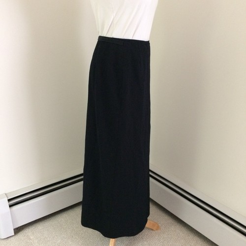 Weekend Max Mara Wrap Skirt Womens 8 Wool Long Blue Italy Made Holt Renfrew - Picture 6 of 15