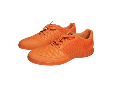 Size 11.5 Mens Nike Lunar Gato 2 Mandarin Orange Soccer Indoor Shoes 580456-800