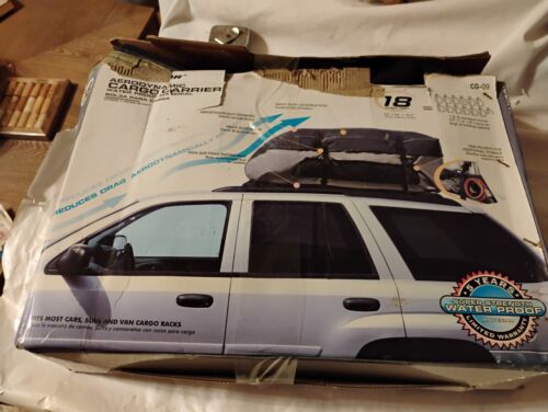 NIB Aerodynamic Cargo Car Carrier, Pilot, 18 Cu Ft=12.5 Carryons! Waterproof - Foto 2 di 6