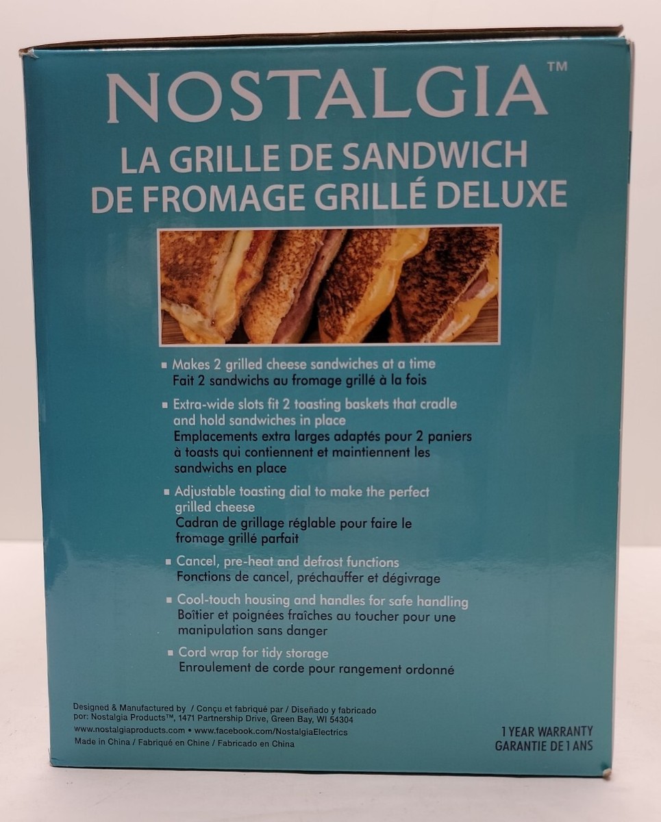 いー Nostalgia TCS2 Grilled Cheese Sandwich Toaster 82677901040| eBay