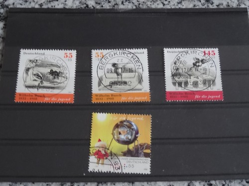 Bundesrepublik 4 Marken Jugend gestempelt mit Vollstempel Ortsstempel
