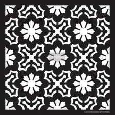 Dainty Fleur Stencil | Décor Stencil  | Redesign with Prima Geometric