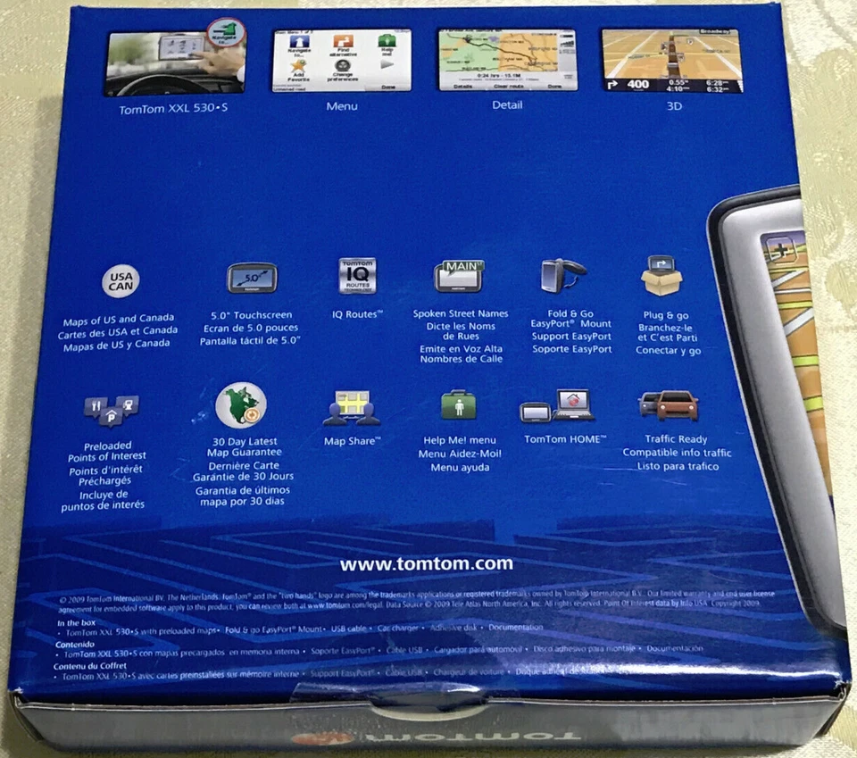 TomTom XXL 530 S US & Canada Automotive Mountable Portable GPS Navigation System - Image 2 of 4