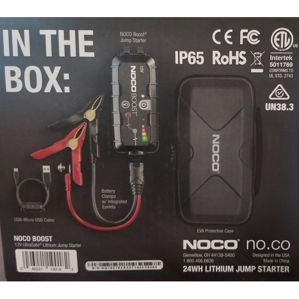 NOCO GB10S BOOST ULTRASAFE Jump Starter Kit with 100 Lumen Light Actutun