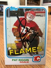1981-82 TOPPS #30 PAT RIGGIN SIGNED AUTOGRAPHED CARD