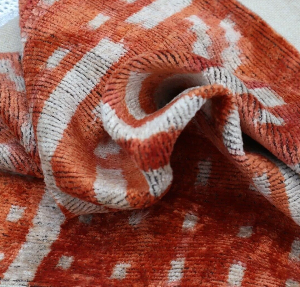 Handmade Soft Velvet Silk Feather Insert Throw Pillow 16 X 16 in (40 X 40 Cm) - Image 4 of 4