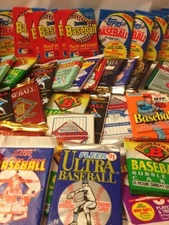 1000 Cards - Unopened Vintage Baseball Card Sealed Packs–  All Still In Packs !