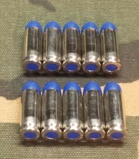 10MM SNAP CAPS SET OF 10, BLUE AND NICKEL, REAL 200gr WEIGHT  