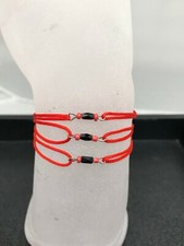3 Baby Kids Size Azabache Red Bracelets Against Evil Eye Religious Jewelry