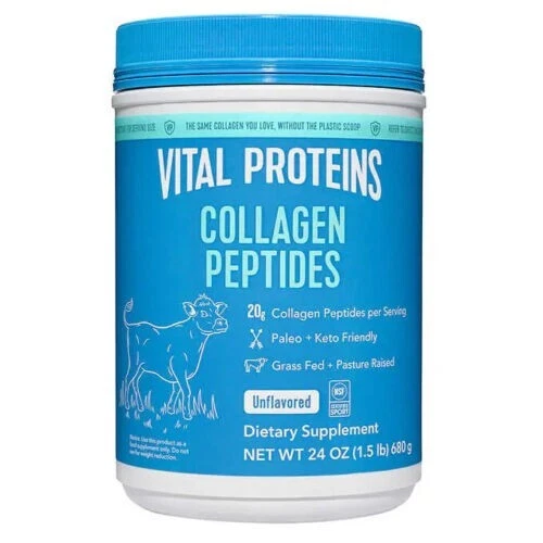 Vital Proteins Collagen Peptides, Unflavored, 1.5 lbs Hair,Skin,Nail