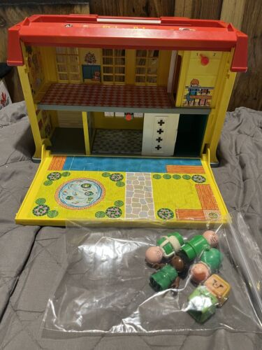 Vintage 1976 Fisher Price Little People Play Family Children's Hospital/B27 - Foto 1 di 18