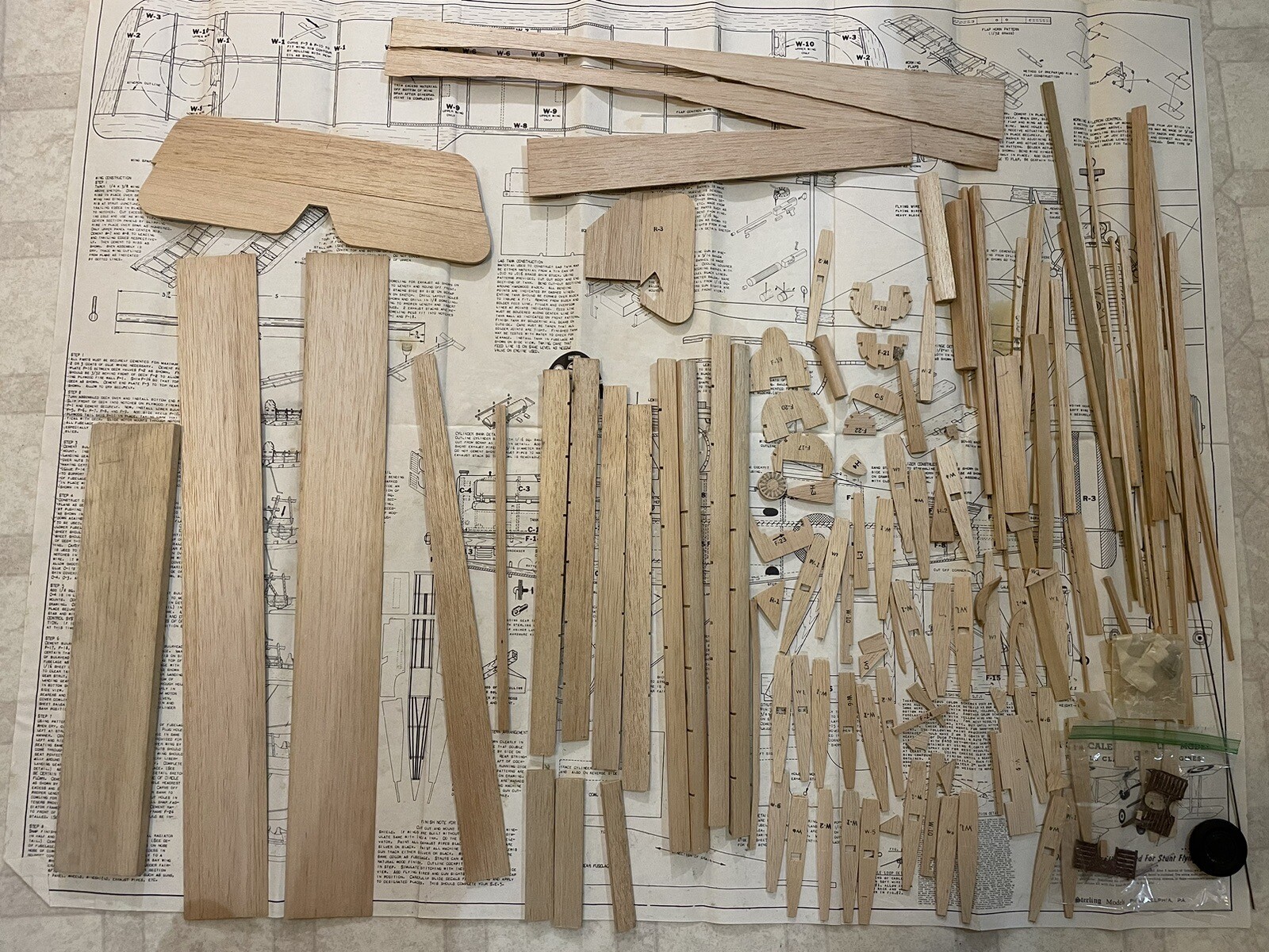 Sterling British S E 5 C/l Control Line Model airplane Kit eBay