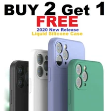 Liquid Silicone Case Camera Lens Cover For iPhone 17 16 15 14 13 12 11 Pro X Max