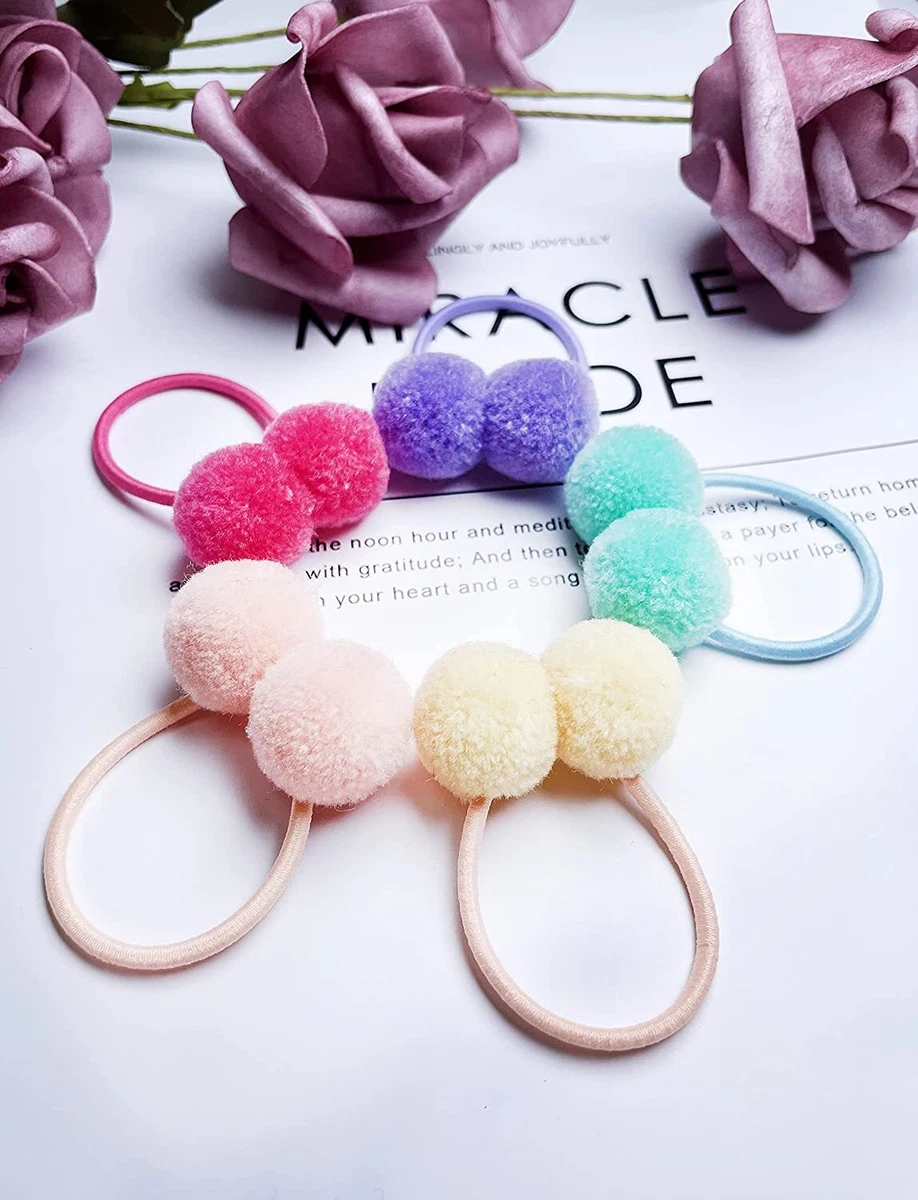 Pom pom hair 2024 ties for toddlers