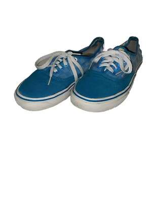 Vans Checkered Fade Blue Color way Skate Shoes Womens 9 Mens 7.5 Turquoise