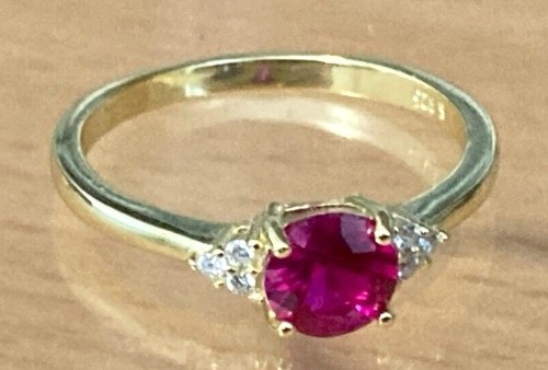 Sapphire & Ruby Rings Solid Silver 14k Gold or Rhodium Finish Sizes 6 to 10 US - Picture 21 of 35