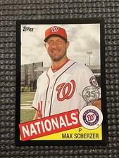 2020 Topps 1985 35th Anniversary Max Scherzer Black /299 SP Nationals