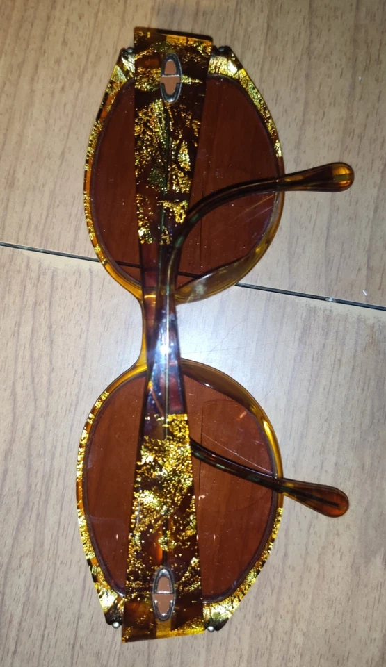 Gafas de sol vintage Christian Dior 2592 doradas y marrones Austria BUEN estado años 90 Foto 3 de 4