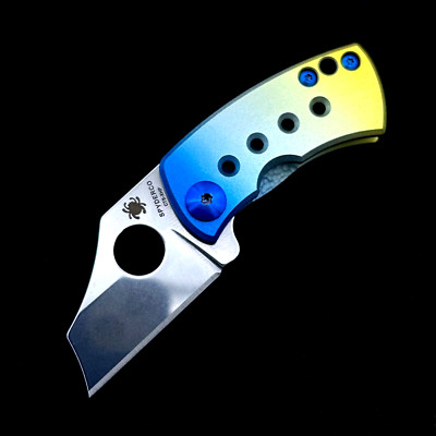 Spyderco McBee C236TIP McNees  Titanium CTS XHP  B.Blast Low Fade w/ Ti Hardware