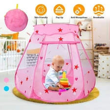 Prince/Princess Game Play Tent Pop Up Large Indoor Outdoor Kids Playhouse Gift