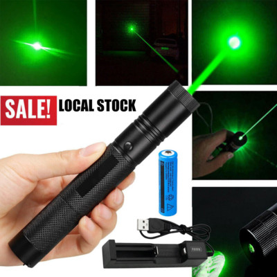 Starker grüner Laserpointer Outdoor-Lazer-Taschenlampe wiederaufladbar