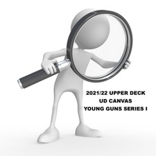 2021-22 Upper Deck Canvas YOUNG GUNS Series One -Complete- Finish your Set -PICK