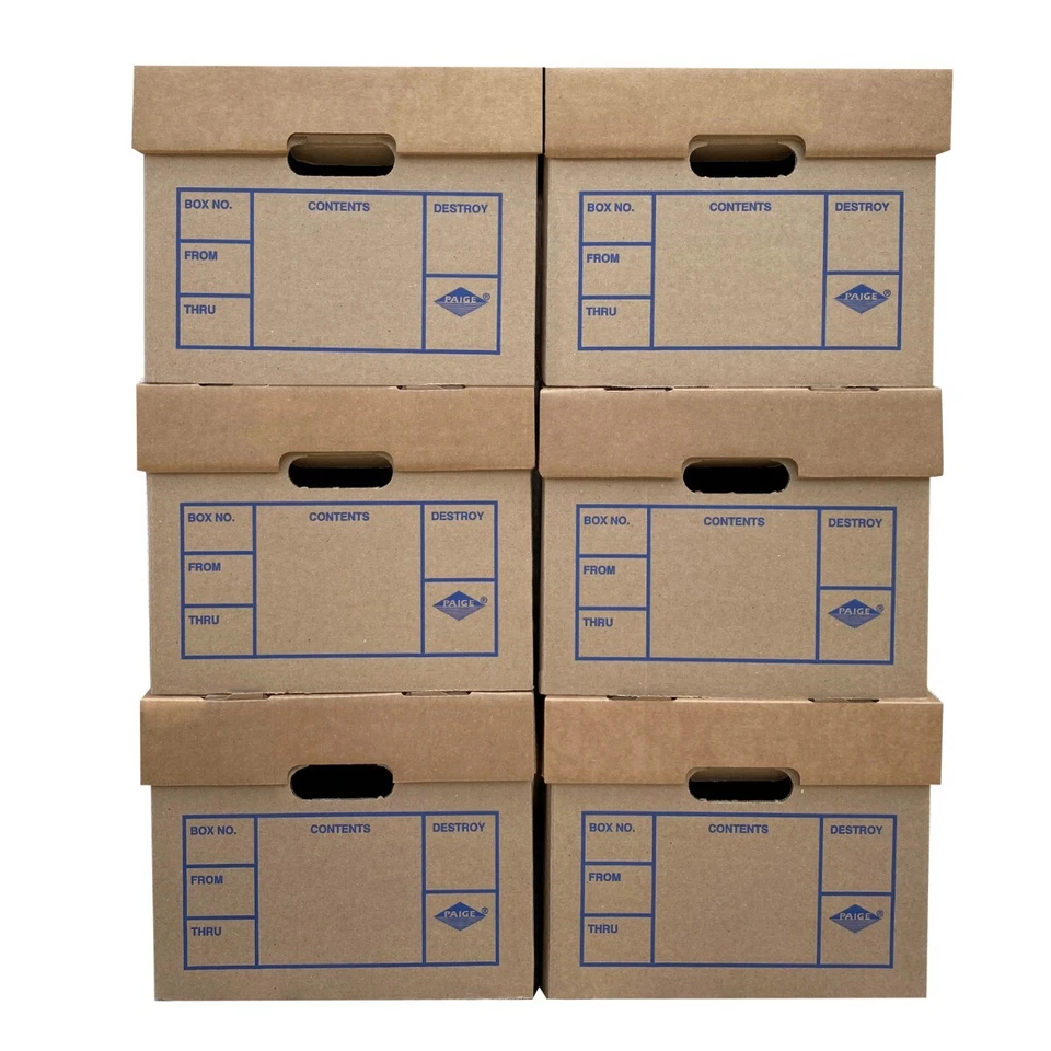 UBMOVE File Moving Boxes 200# Strength, Small, 15 x 12 x 10 Inches, 6 Pack - Image 4 of 4