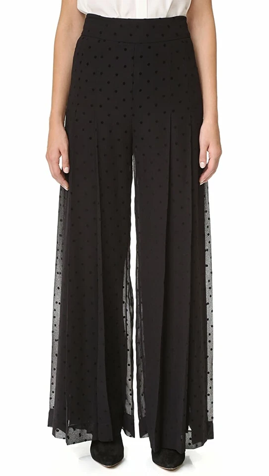 See by Chloe NUEVO CON ETIQUETAS $520 Pierna Ancha Lunares Palazzo, Pantalones, 36 (S)