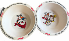 Lot of 2 Nevins 1995 VNT Kelloggs Cereal Tony the Tiger Snap Crackle Pop Bowls