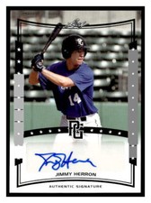 2014 Leaf Perfect Game #A-JH2 Jimmy Herron Autographs Black
