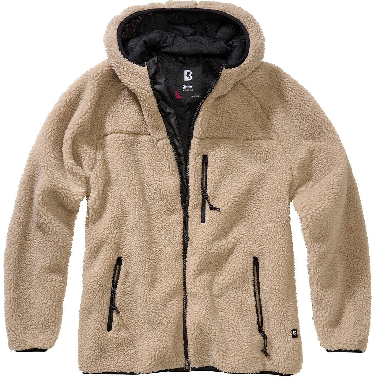 Brandit Señoras Teddyfleece Chaqueta Vivac Mullido Ropa Calle Calentar Camel