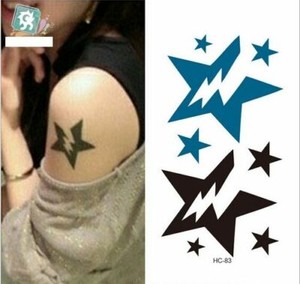 Carte Tatouage Temporaire Etoile Tatouage Ephemere Decalcomanie Ebay