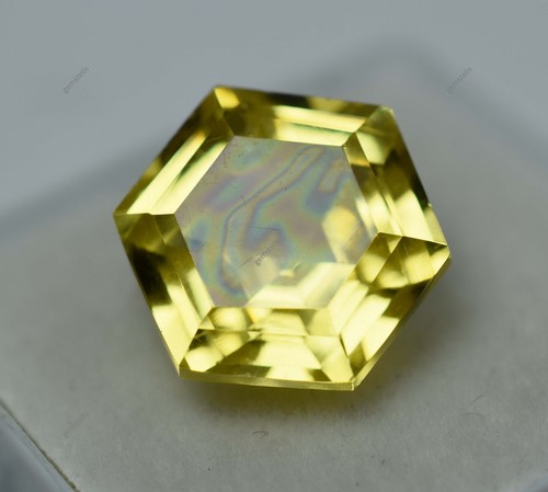Fancy Cut Yellow Sapphire 9.63 Carat Natural CERTIFIED Ring Size Loose Gemstone - Picture 2 of 12
