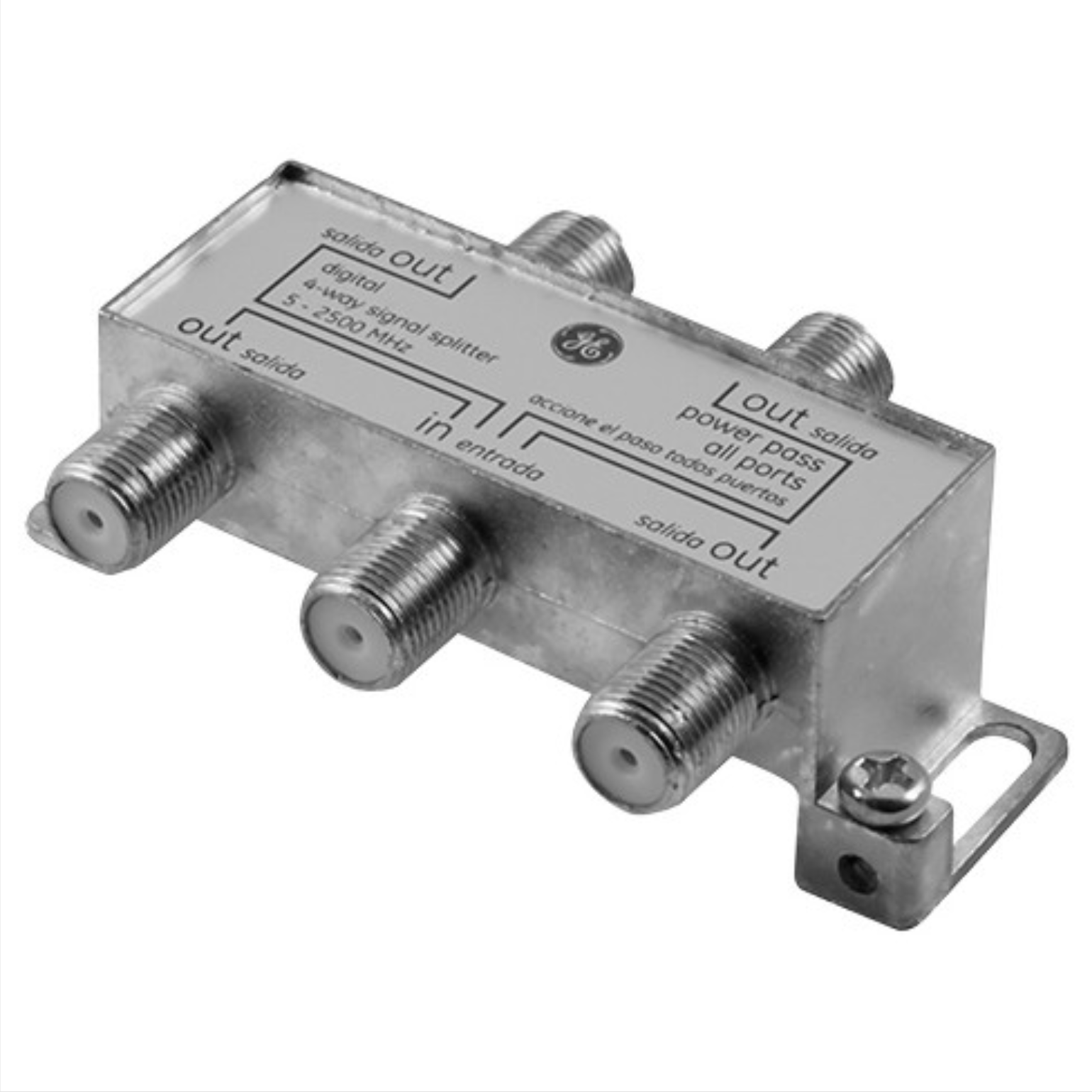 GE 4 Way Digital Coax Splitter 2500mhz Nickel for sale online eBay