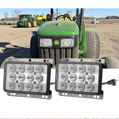 2PCS Headlight For John Deere Tractor 5045E 5055E 5065E 5075E 5082E 5083E 5090E