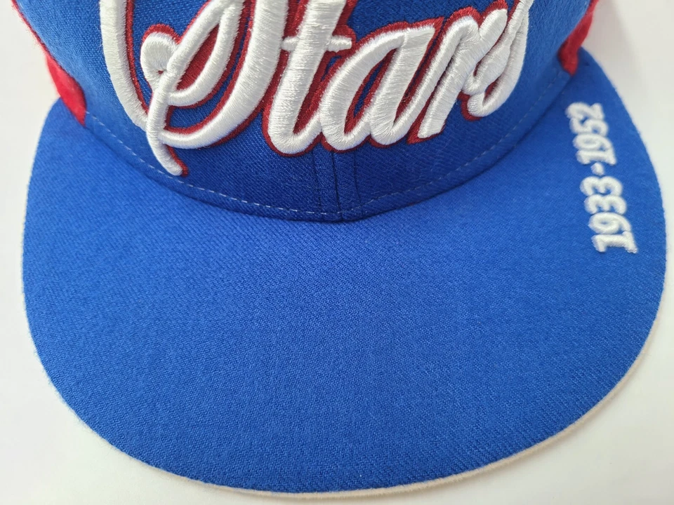 Gorra de béisbol vintage Philadelphia Stars ajustada 7 3/4 liga negra azul rojo Foto 3 de 4