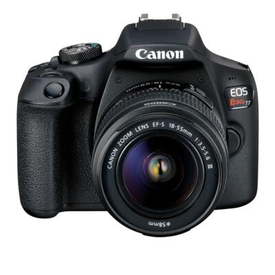 Canon EOS Rebel T7 24.1 MP Digital SLR Camera - Black (Kit with 18-55 Lens) NEW