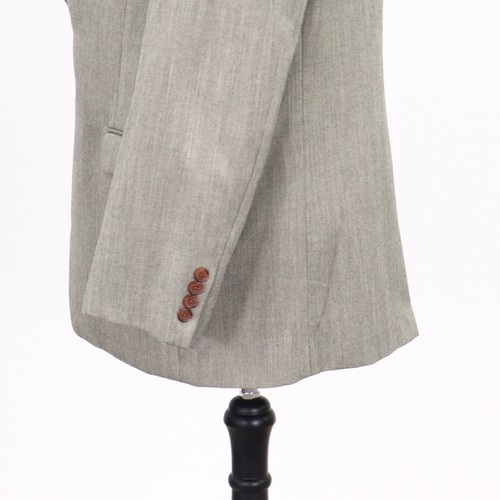 Ralph Lauren 46L Beige Sport Coat Blazer Jacket Solid 2B Wool - Picture 8 of 11